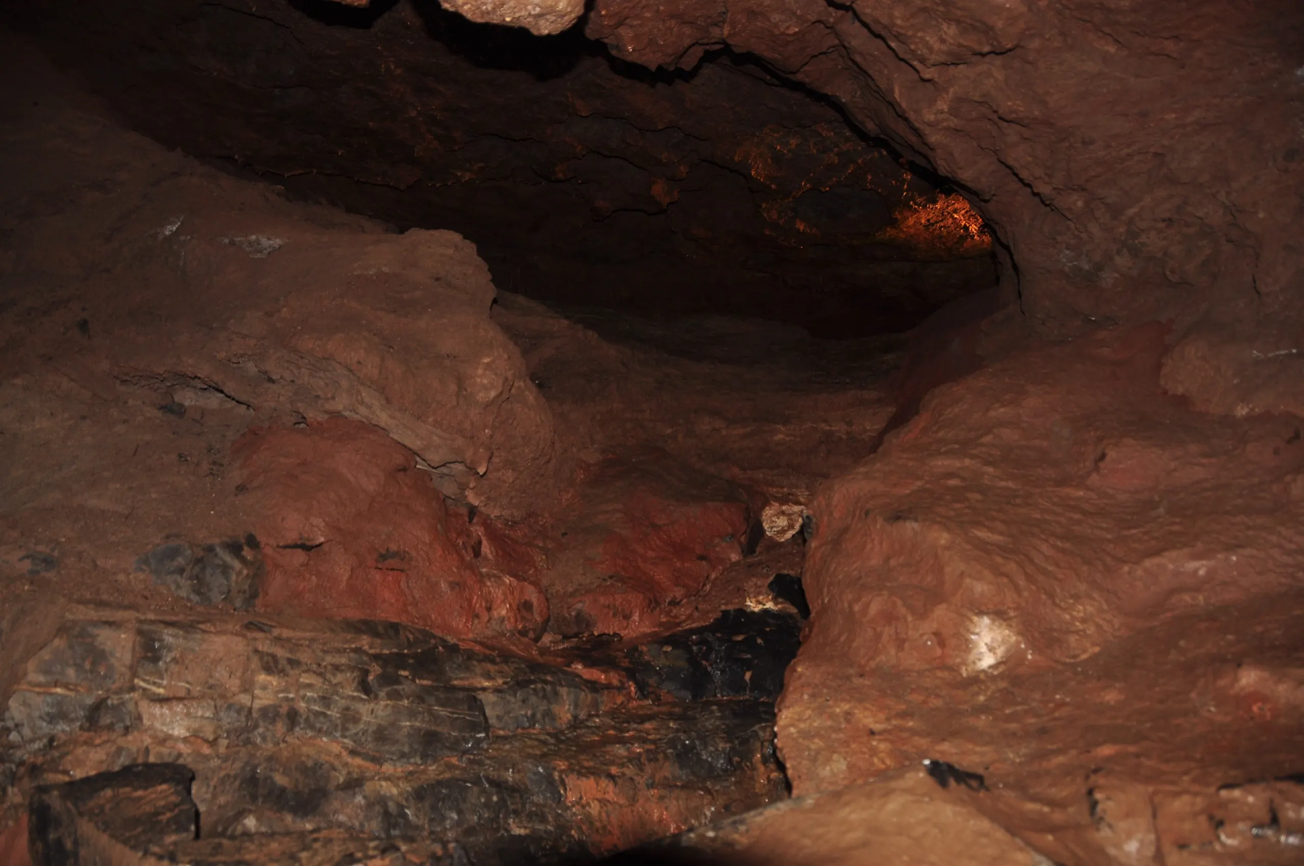 Stalactite formations inside the Dan yr Ogof showcaves